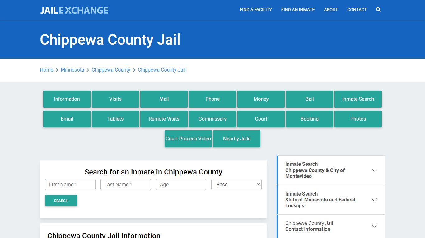 Chippewa County Jail Roster Lookup, MN, Inmate Search